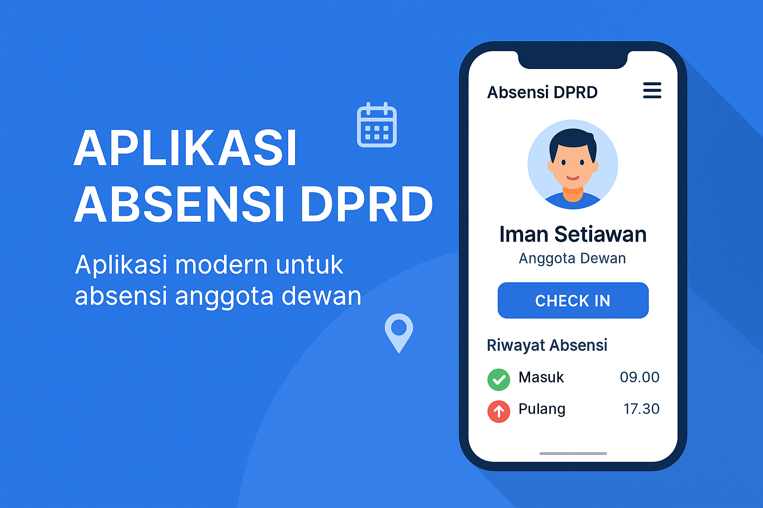 Aplikasi Absensi DPRD dengan face detection oleh ASR Digital