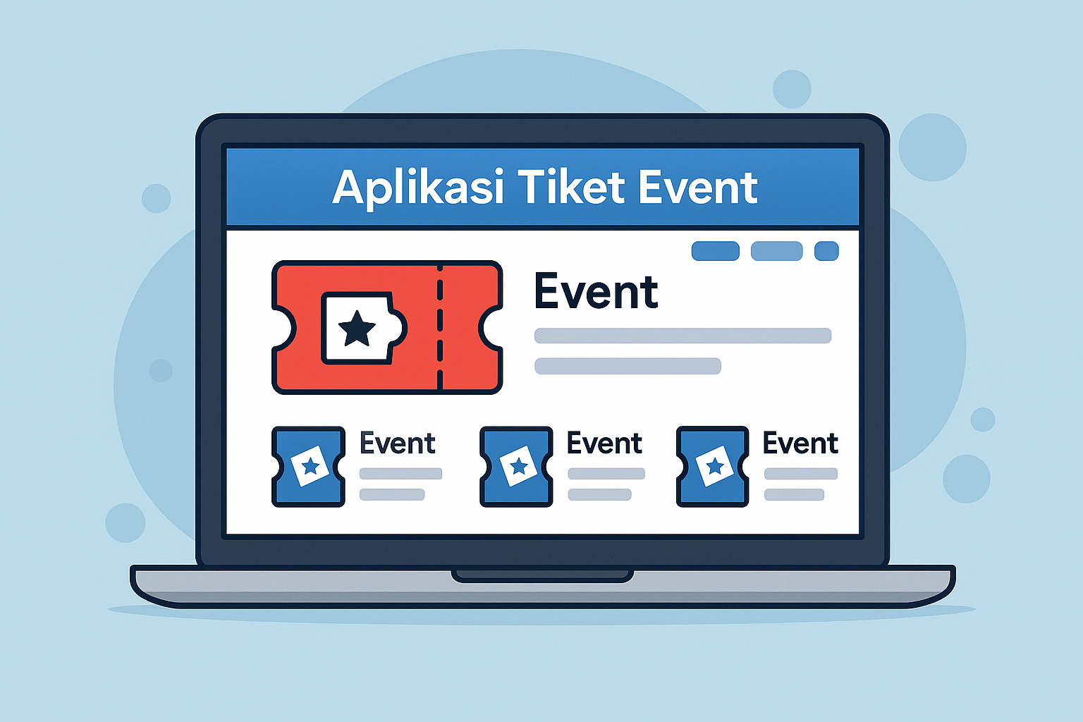 Aplikasi Tiket Event oleh ASR Digital